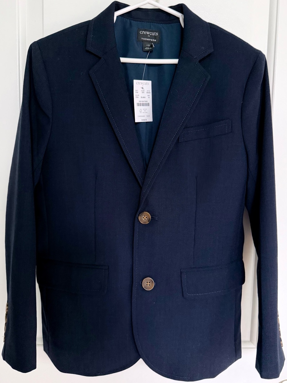 J.Crew Factory Boys Thompson Suit Jacket 100% Wool NWT